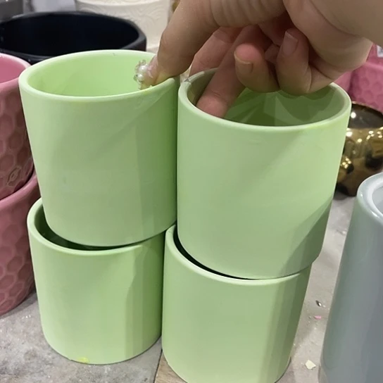 多肉绿植陶瓷花盆9.9包邮，有孔