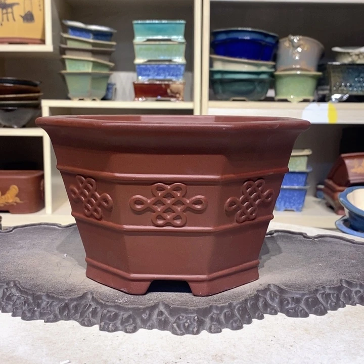 紫砂花盆瑕疵11.5-19。。。