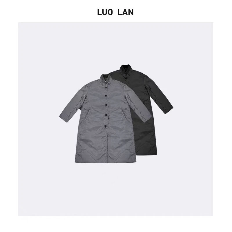 【辛淇】2024新品冬款女装复古棒球长款羽绒服 YLM00252