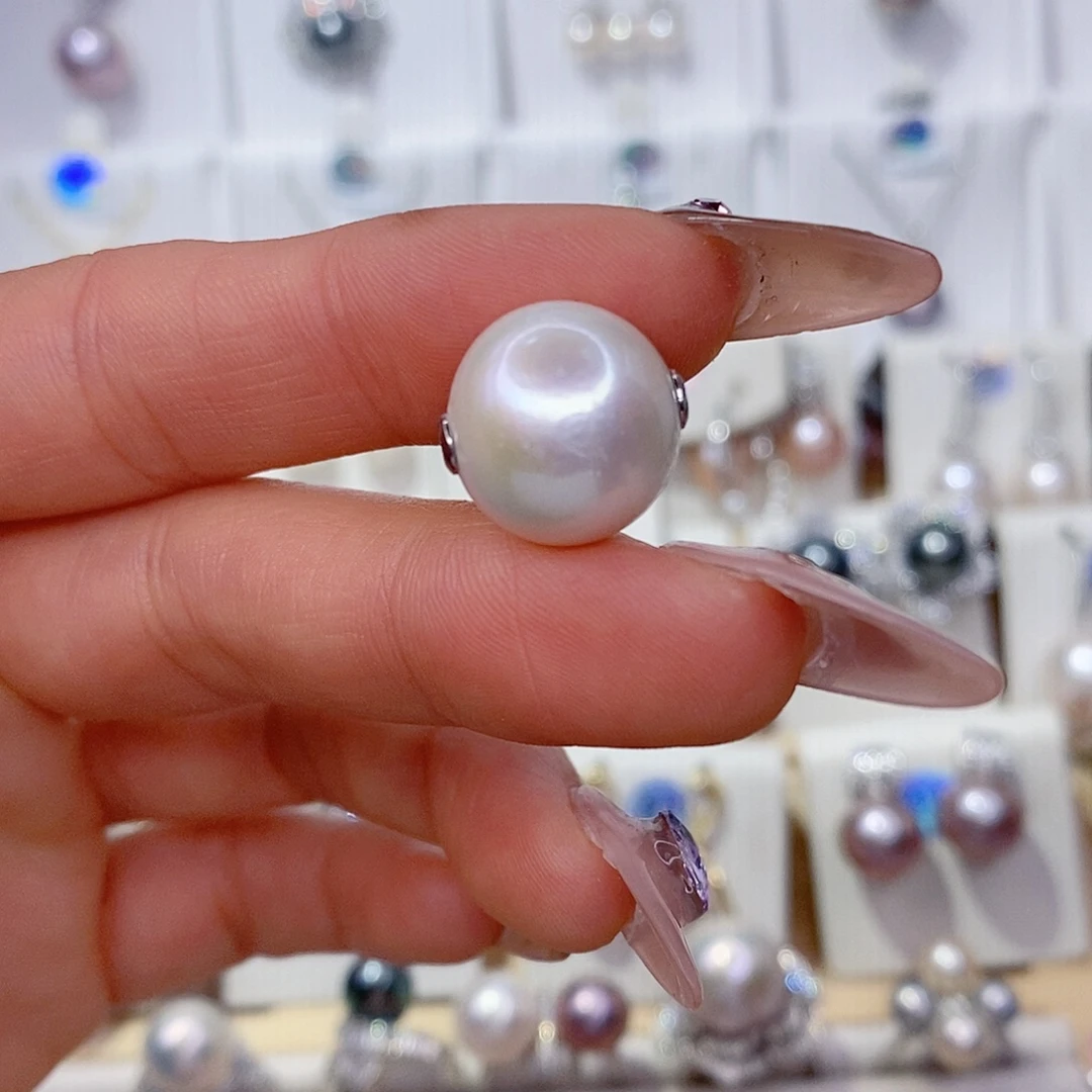 银S925镶嵌吊坠(赠链)淡水珍珠14➕