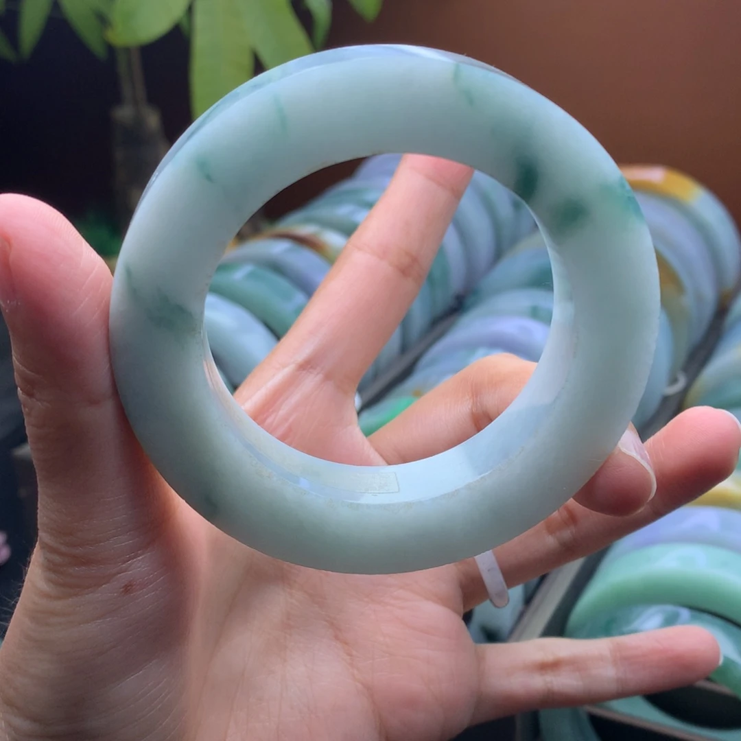 未镶嵌定制手镯定制翡翠定制51-58