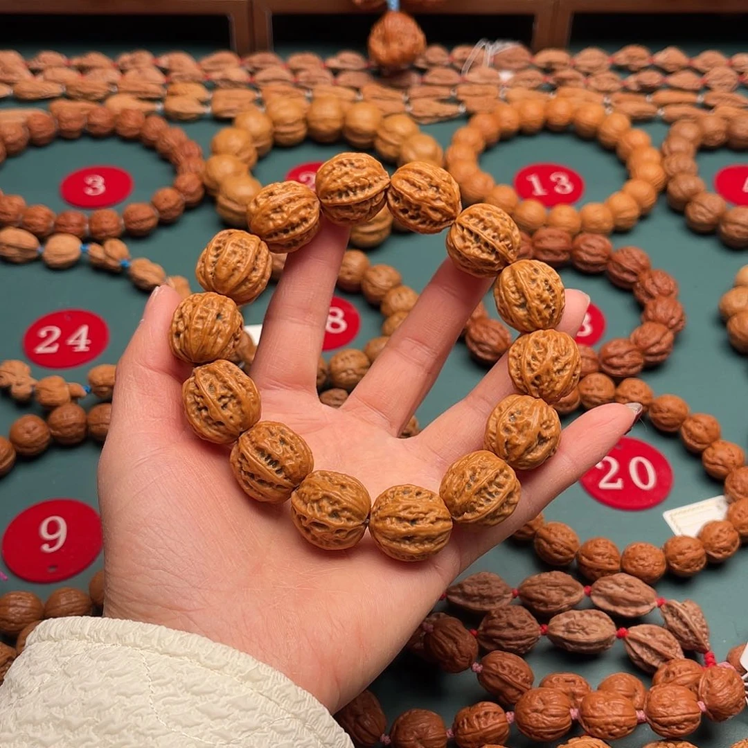 文玩核桃手串19尺寸八楞