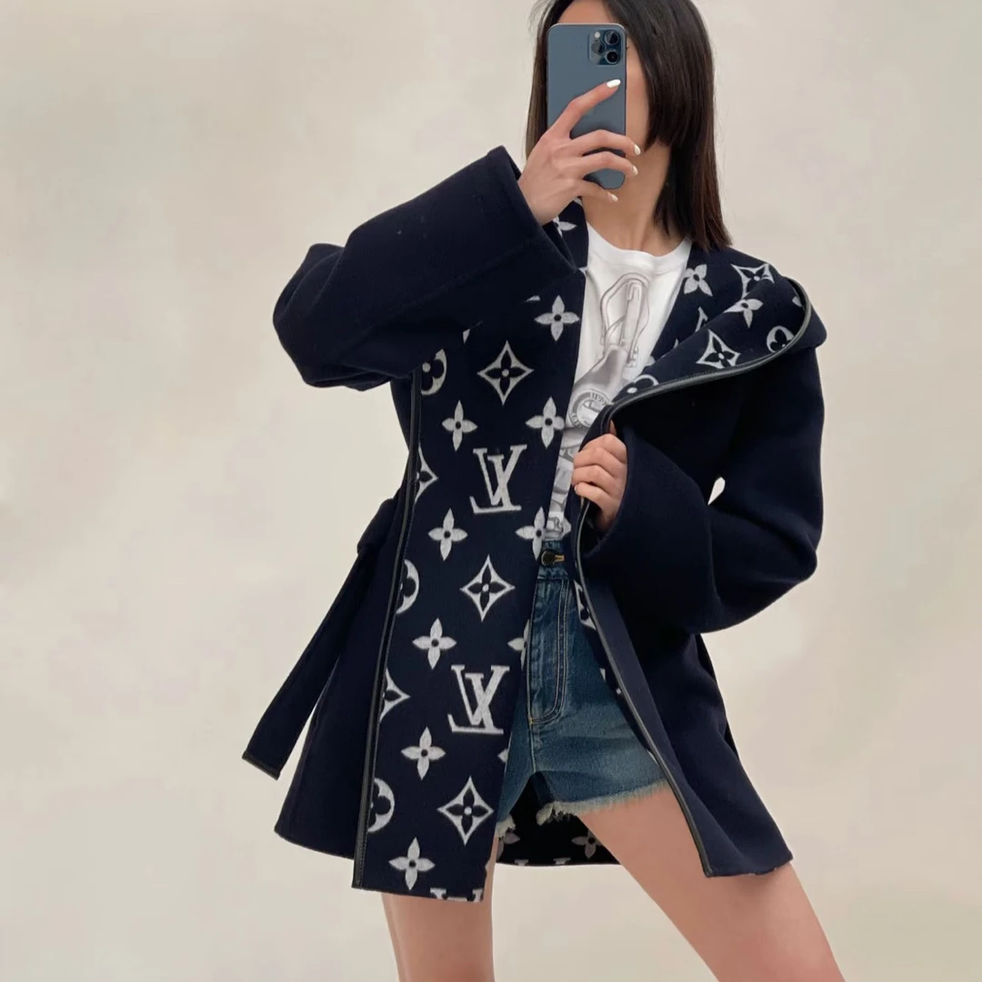 未使用 LouisVuitton/路易威登 CZF2286/中长款大衣/尺码36