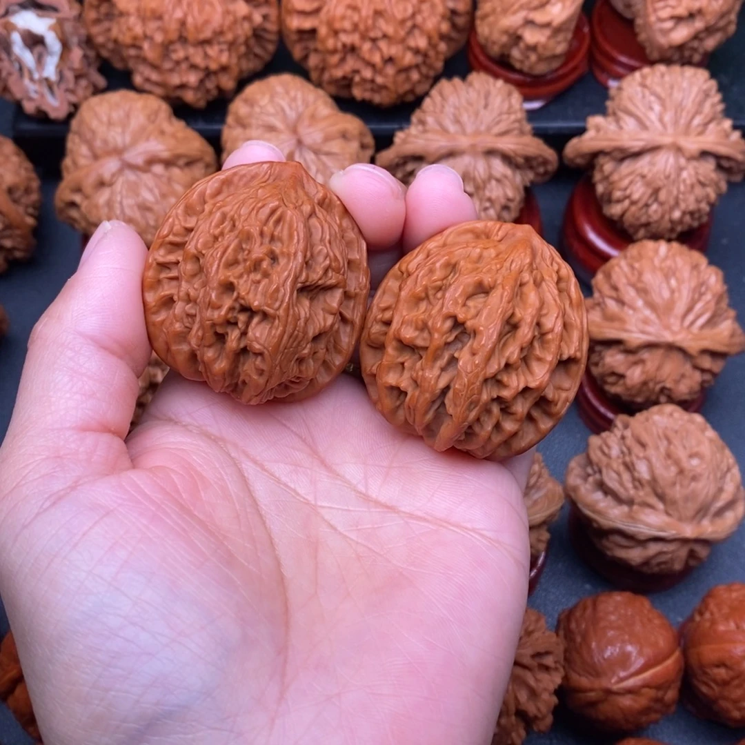 文玩核桃把件39虎头