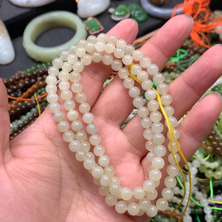 和田玉未镶嵌手链71