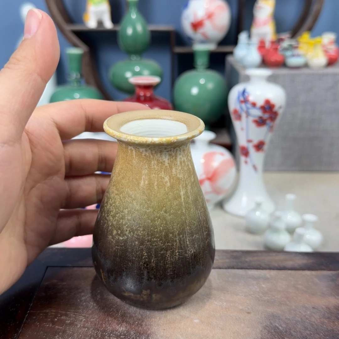陶瓷手工小花器摆件