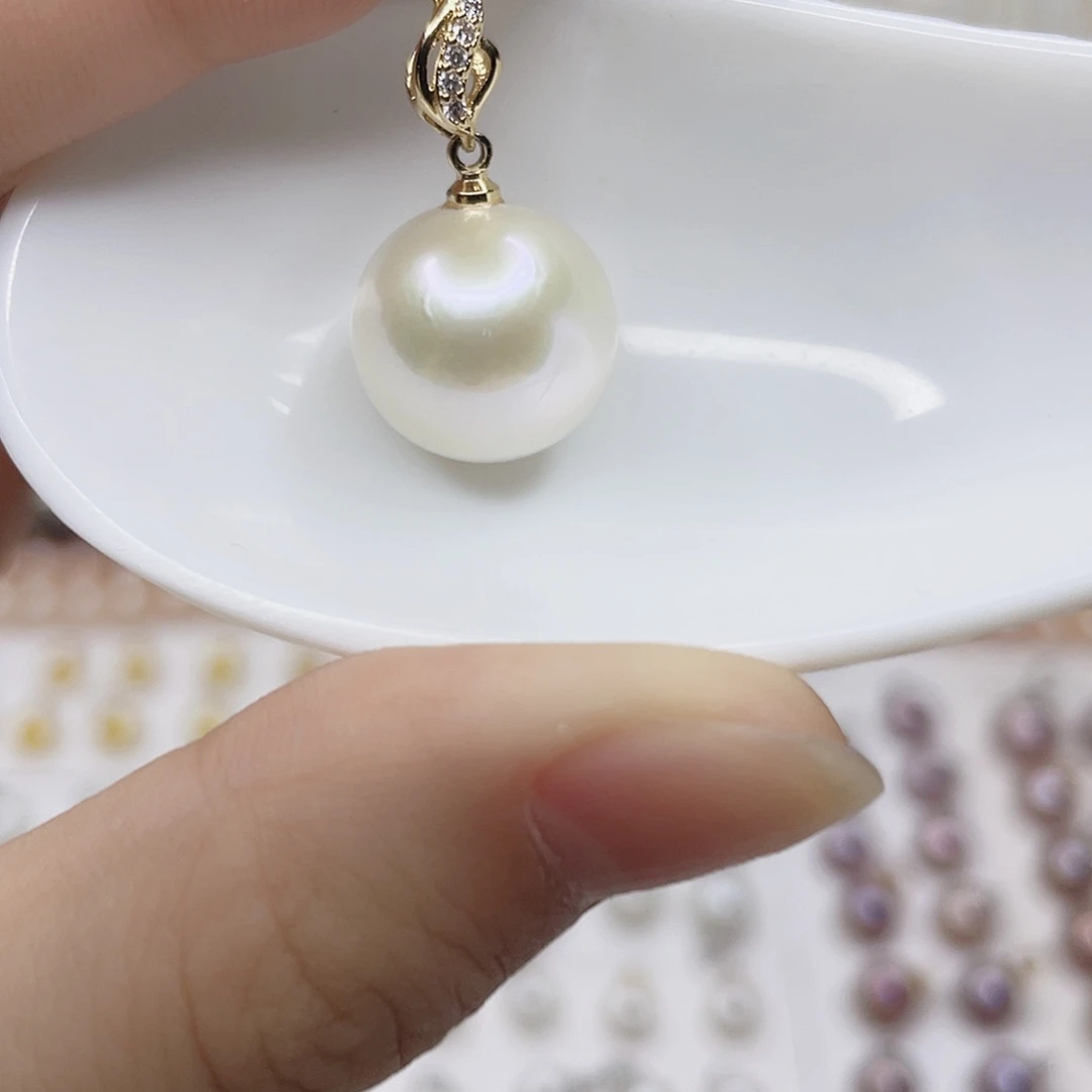 合金淡水珍珠吊坠(赠链)
