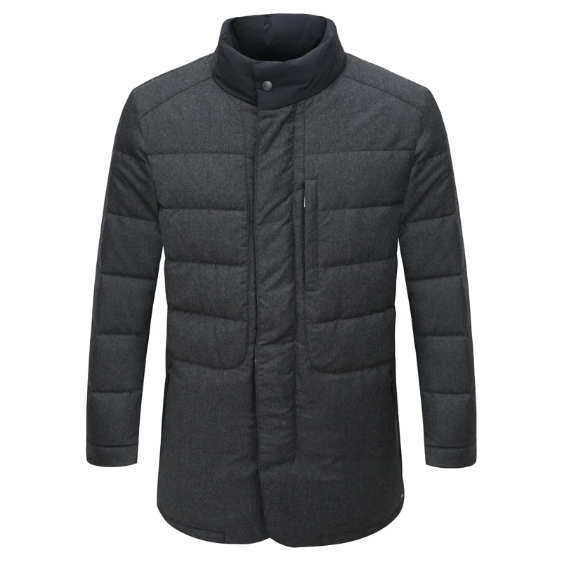 SF294.【VBC豪华面料】路秋冬男式羽绒服 拉链商务休闲外套