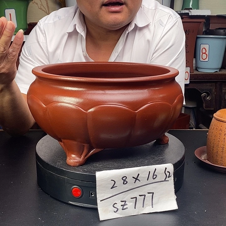 紫砂花盆货号一只SZ777