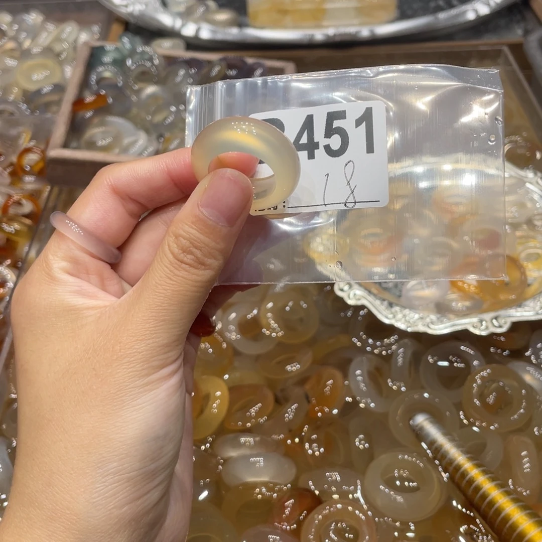 玛瑙/玉髓未镶嵌戒指451