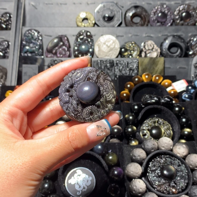 【闪购商品】黑曜岩颈饰未镶嵌@*风