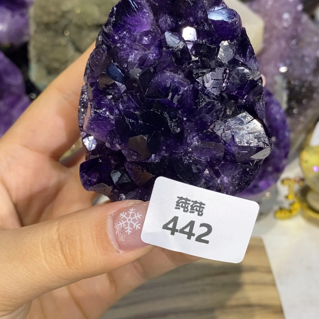 大型摆件（非配饰）未镶嵌紫晶帝王紫全抛龙蛋