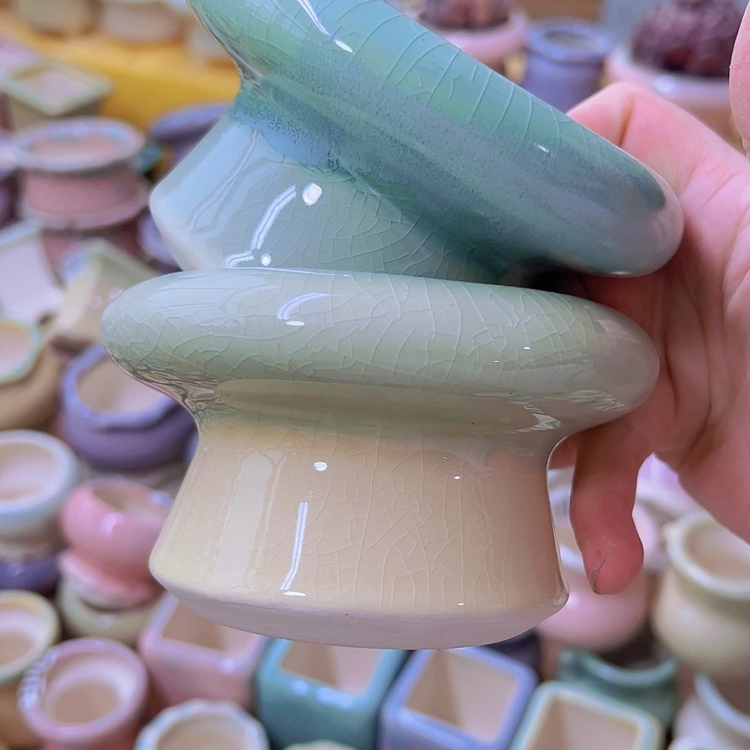 红陶陶瓷花盆当场满12包邮