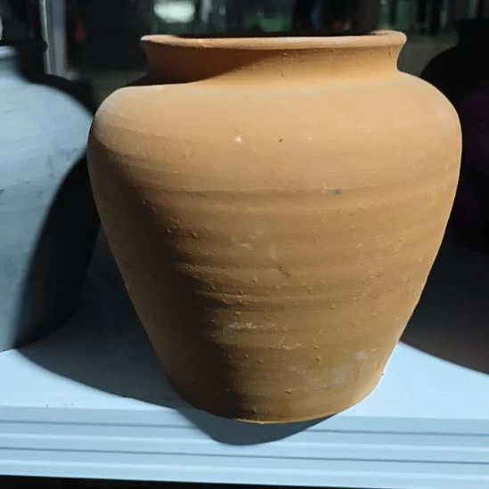 红色原陶大肚瓶口径14高度19默认无孔（需要打孔自行备注）