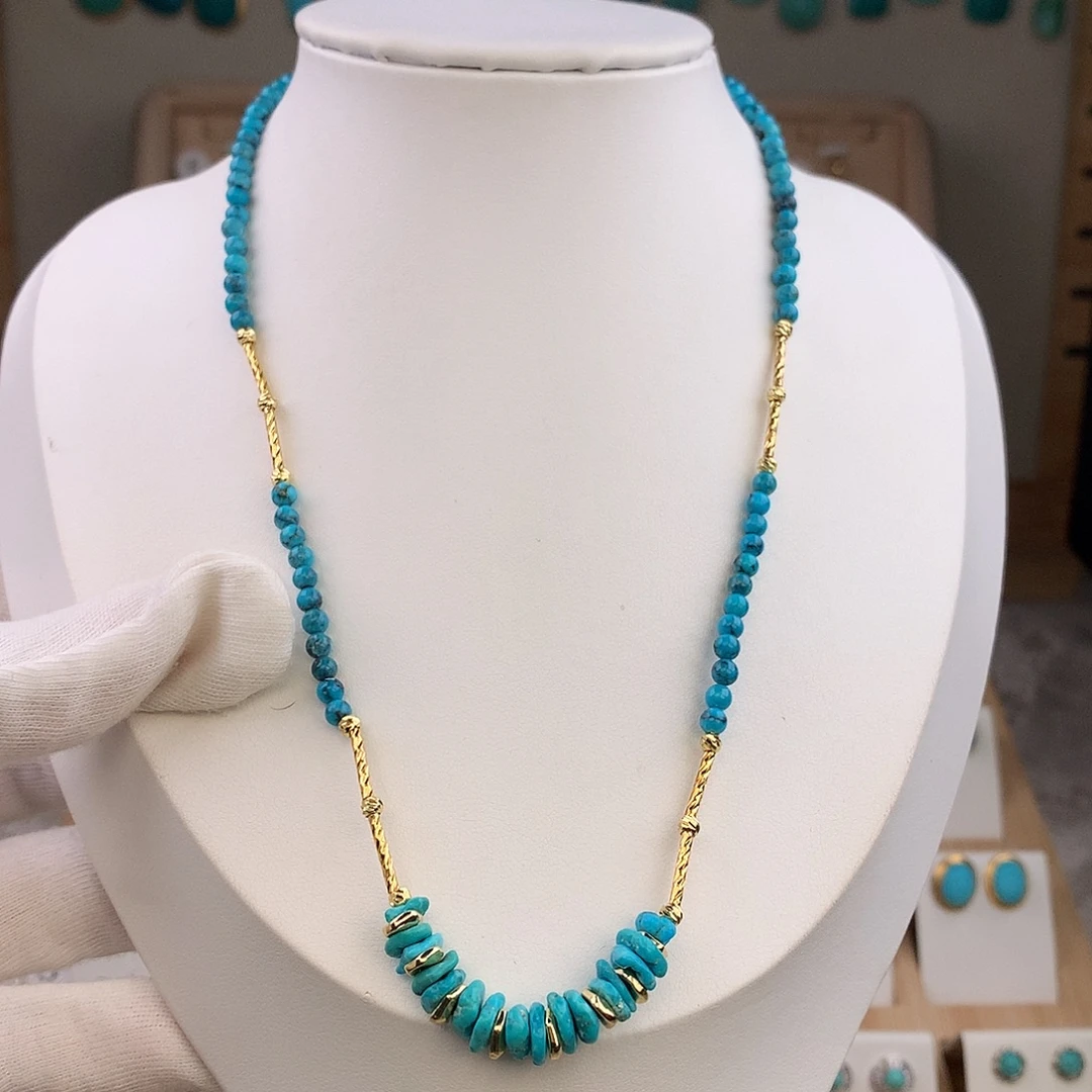 绿松石未镶嵌颈饰