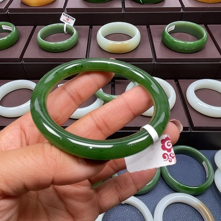 和田玉未镶嵌手镯5859