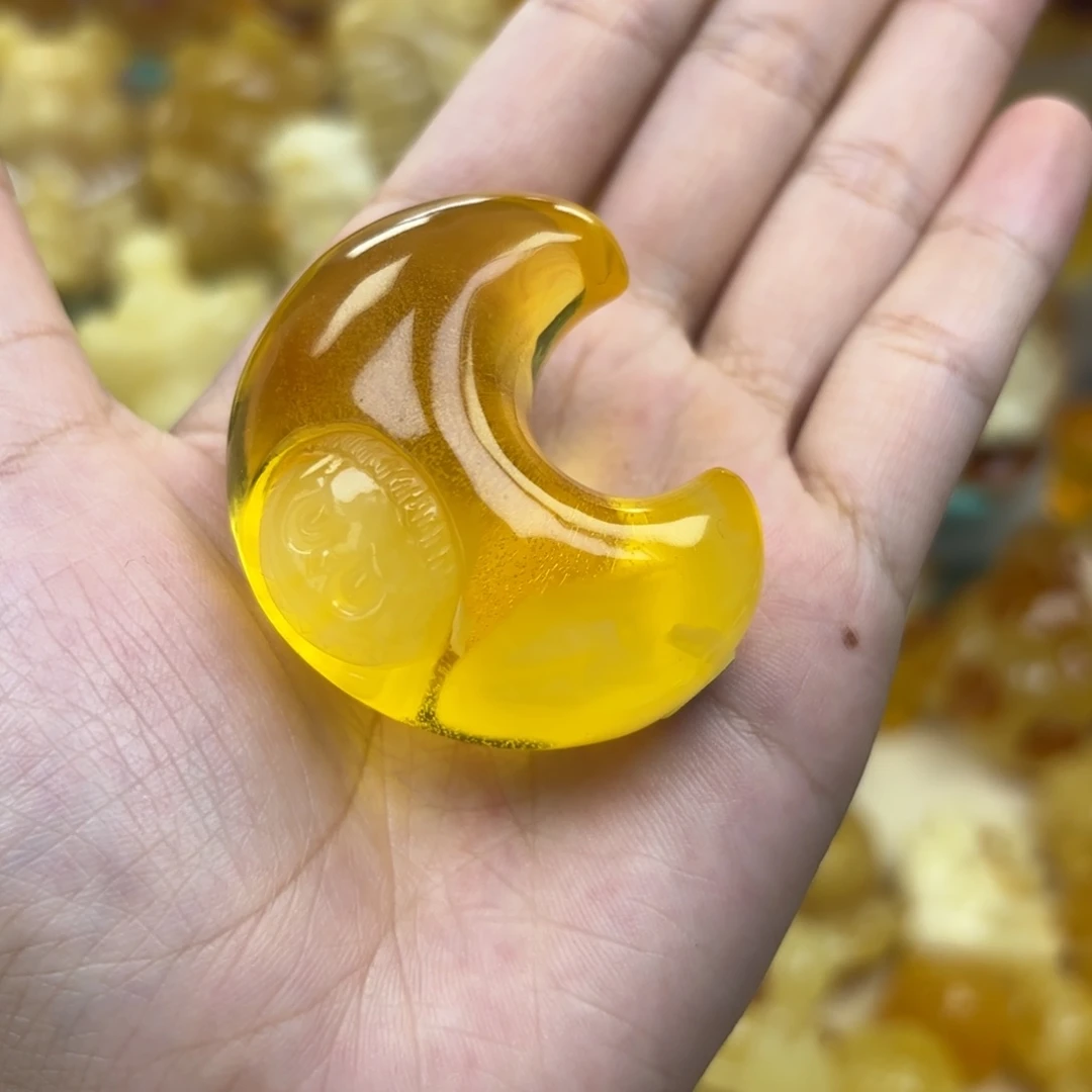 未镶嵌蜜蜡裸石蜜蜡吊坠打孔不退不换