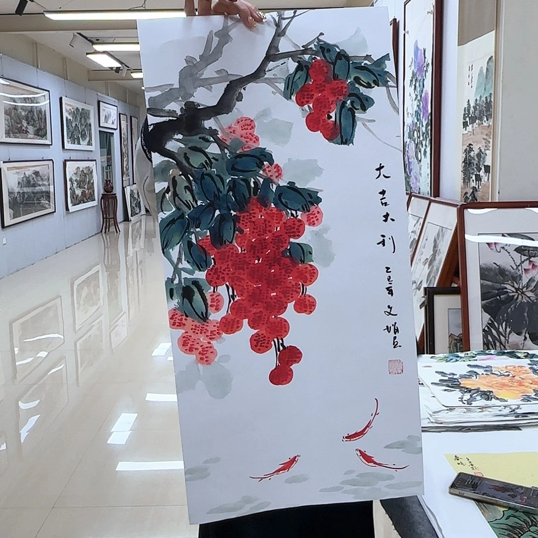 国画国画作品多次
