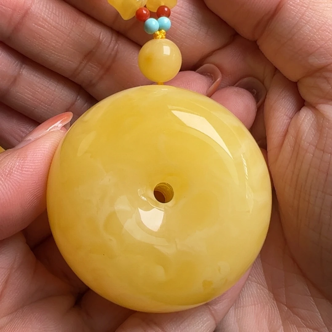 蜜蜡毛衣链未镶嵌无优化