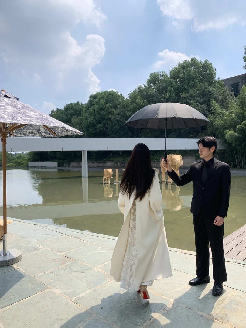 【雅乔定制 预热链接】白色羊毛大衣外套