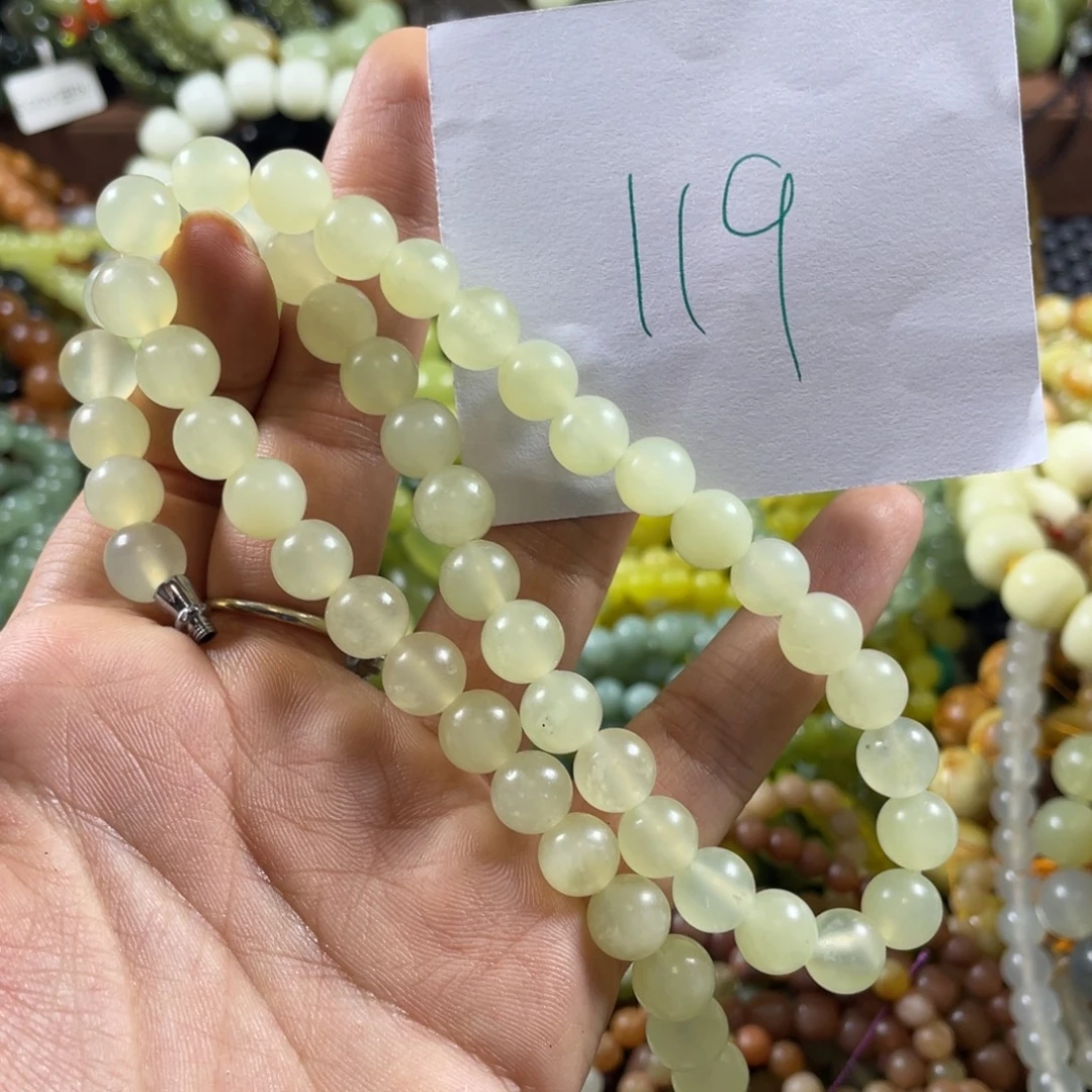 未镶嵌蛇纹石玉手串