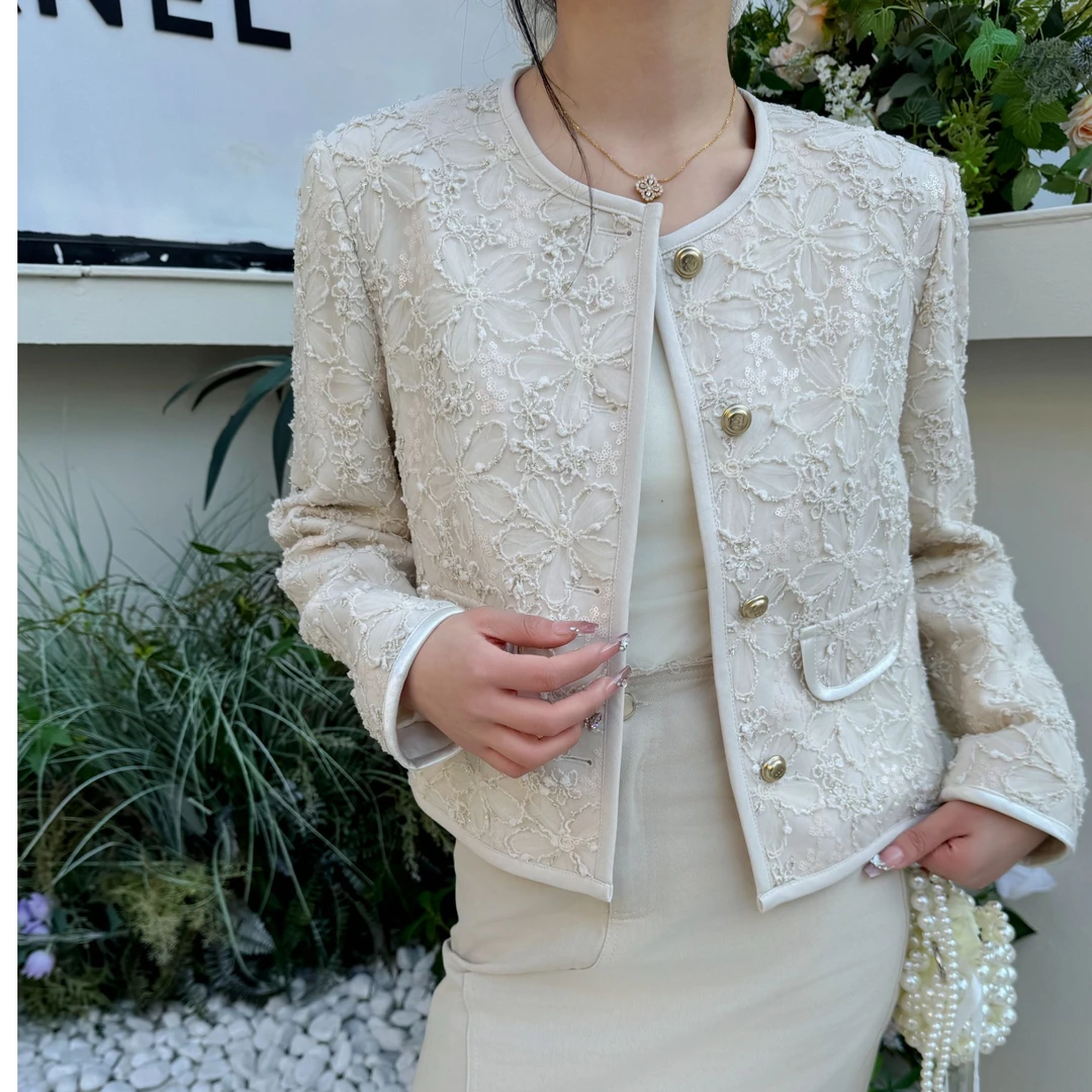 遇塔定制薄款圆领直下摆女春季拉链短外套宽松开衫短款外搭显瘦