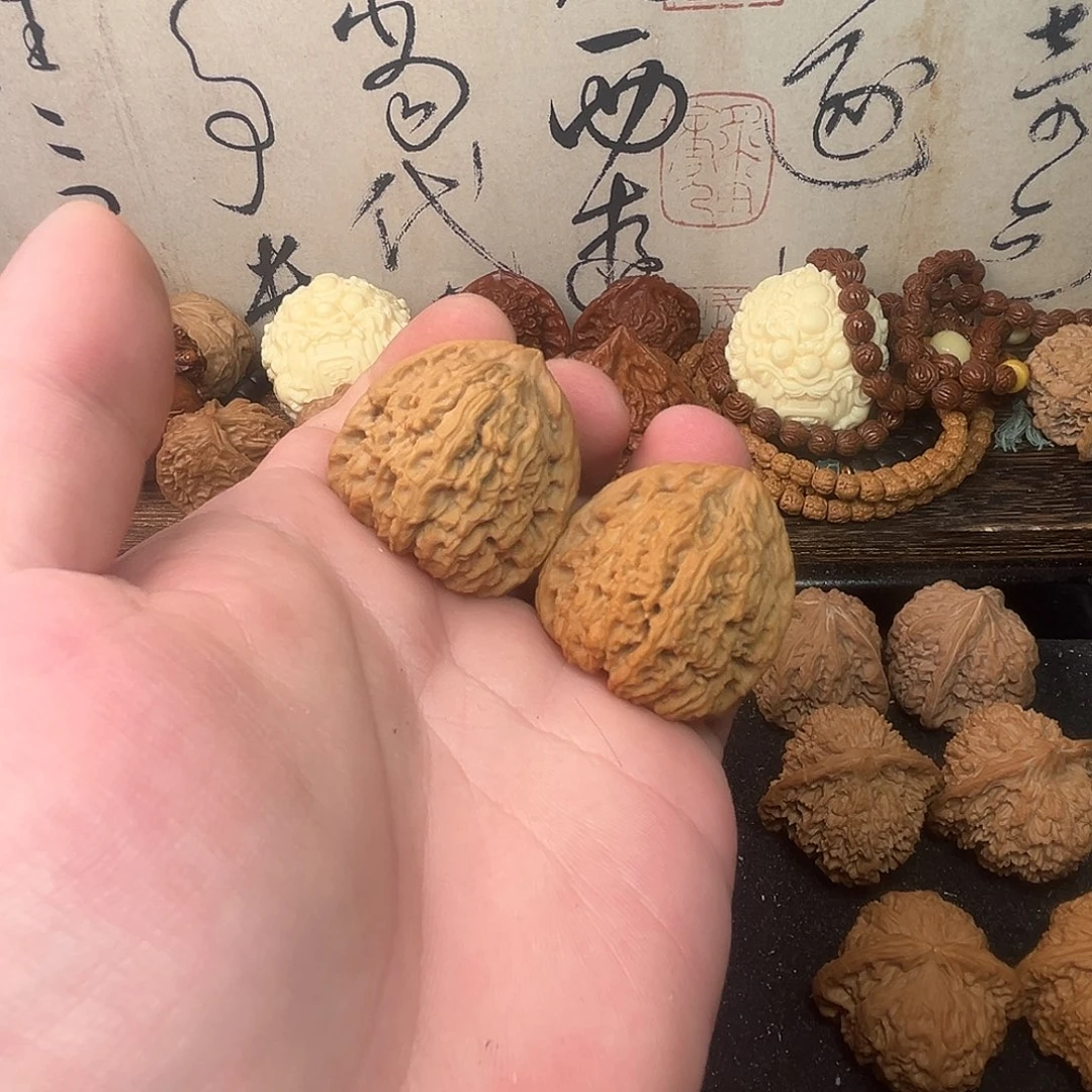 把件文玩核桃三角南疆36尺