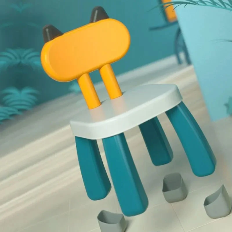 【奶爸冲哥】  靠背椅卡通椅凳子小板凳塑料玩具椅 科学实验