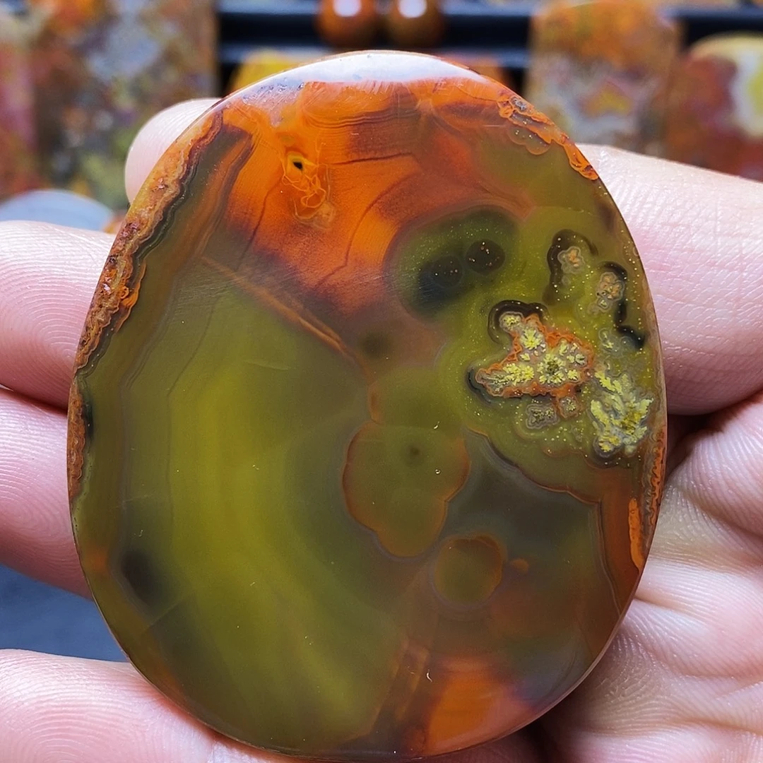 玛瑙/玉髓未镶嵌手把件