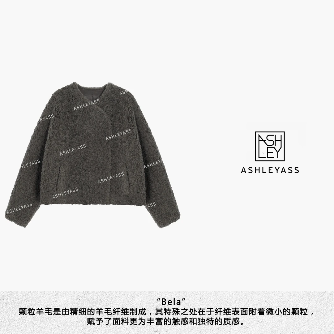 【ASHLEYASS】“bela”泰迪小元宝针织架构外套LSS241559S洋气