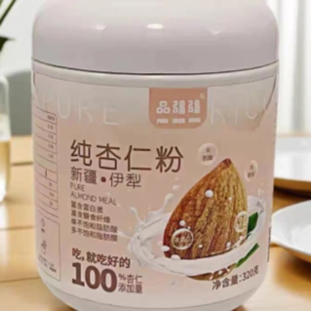品疆疆纯杏仁粉320g营养糊
