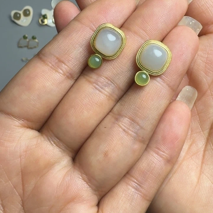 和田玉银S925镶嵌颈饰