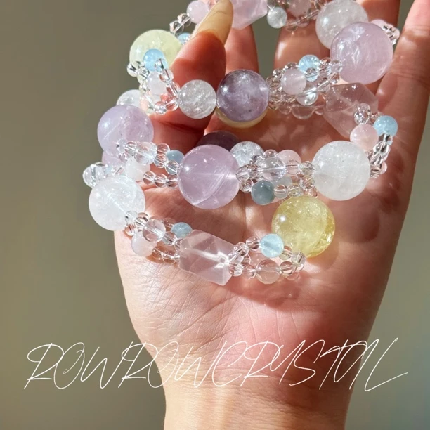 《彩虹甜星》84.5拍两单/天然水晶原创设计/ROWROW