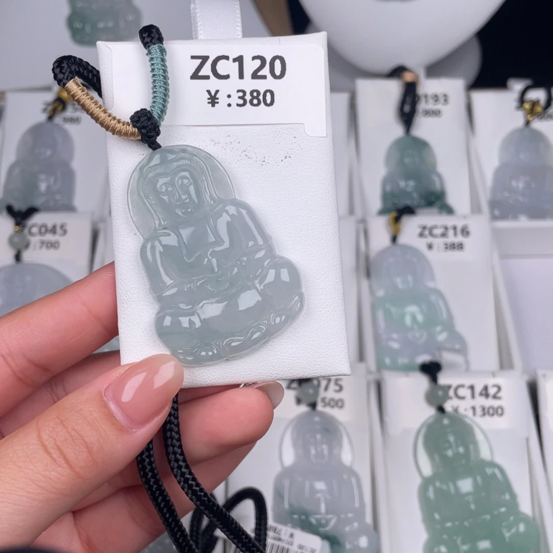 翡翠未镶嵌颈饰zc120