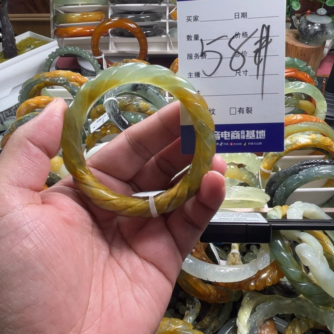 未镶嵌蛇纹石玉手镯