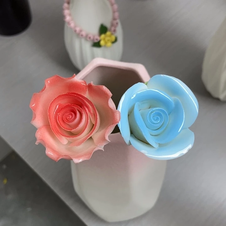 陶瓷手工制作陶瓷花
