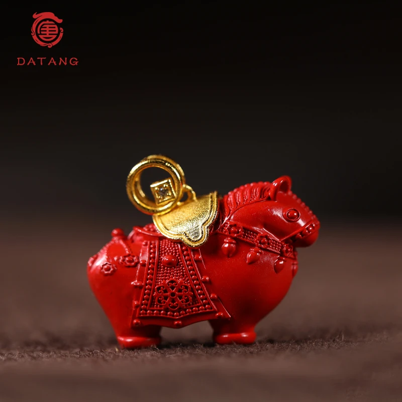 朱砂战马吊坠X33858