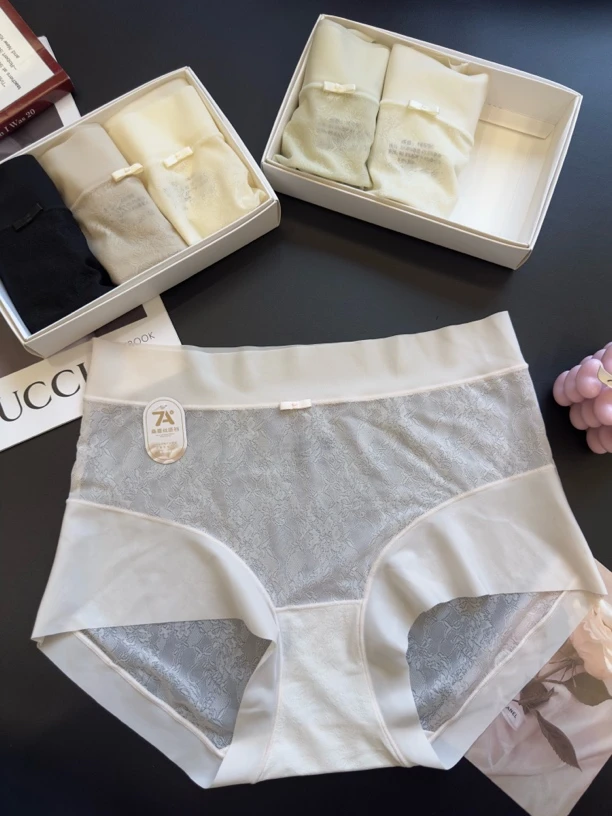 100-135斤 33413春季重奏 中腰丝滑细腻软糯女士内裤