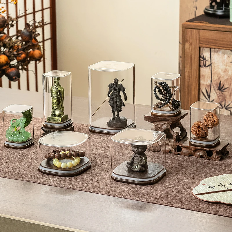 文玩密封罐玻璃瓶沉香手串核桃佛珠手办密封收纳罐展示盒养珠罐子