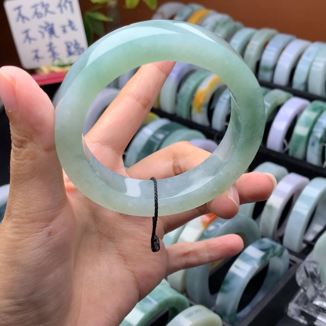 定制翡翠定制手镯未镶嵌定制55-56