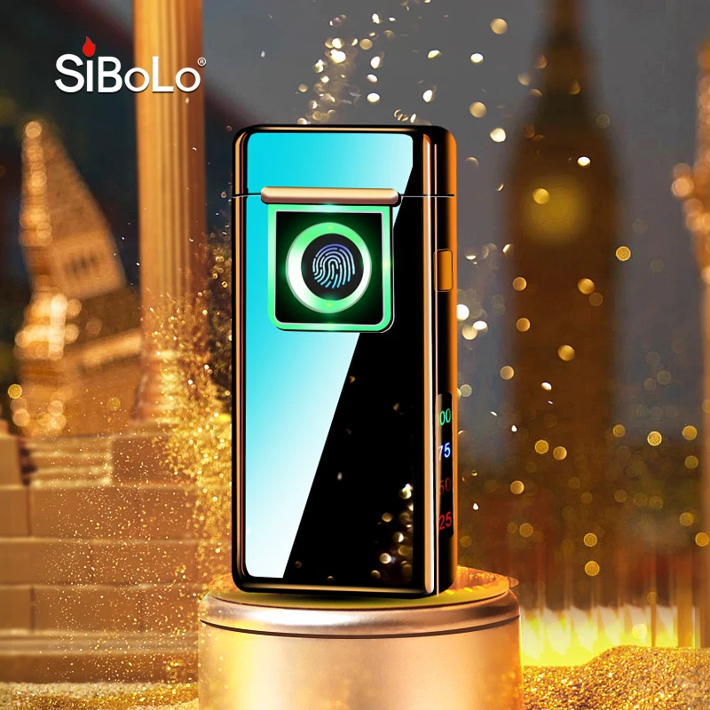 真指纹充电打火机男士防风2025款高档定制送男朋友老公圣诞节礼物