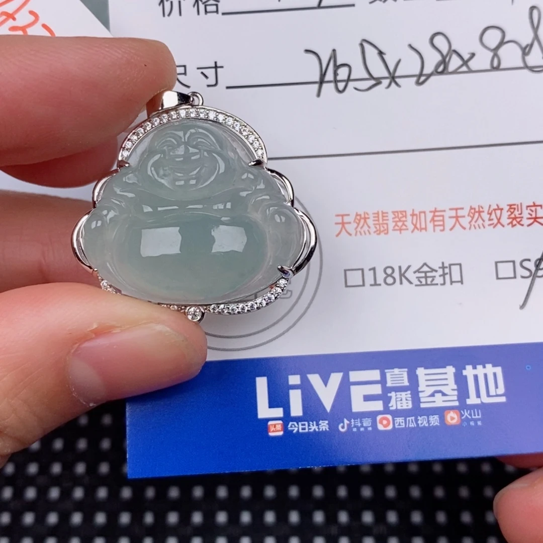 人****翡翠银S925镶嵌颈饰