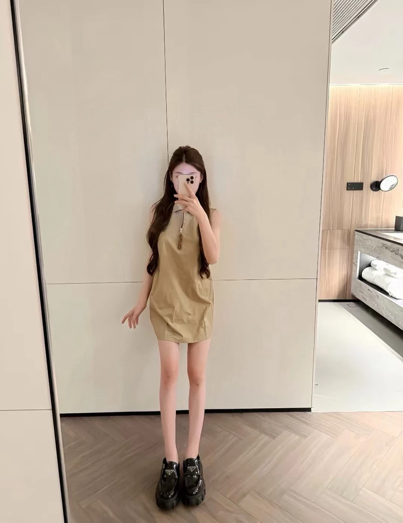 【美丽姐】6075连衣裙显瘦时尚百搭无袖夏季设计师韩版