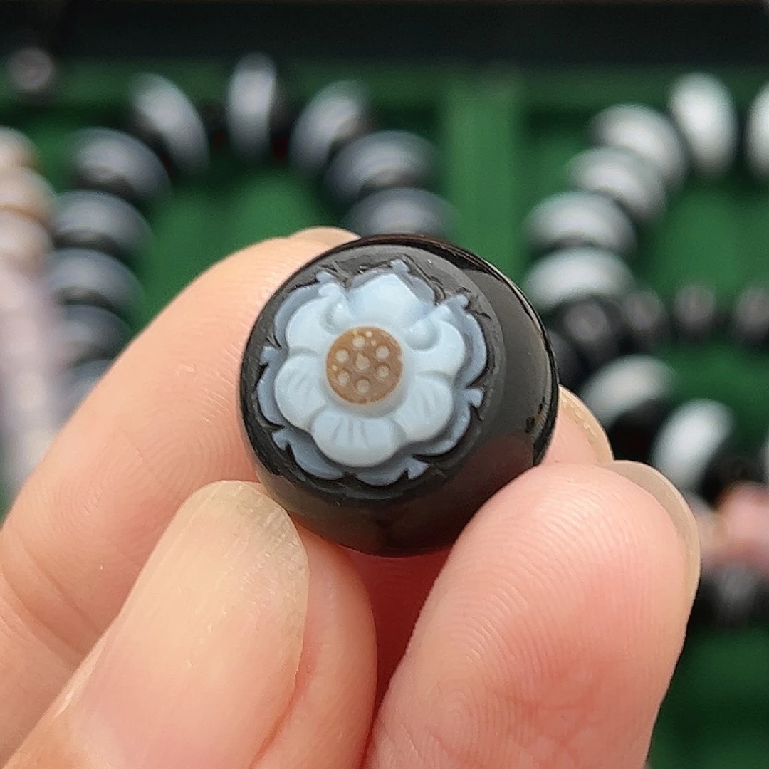 玛瑙/玉髓合金单珠