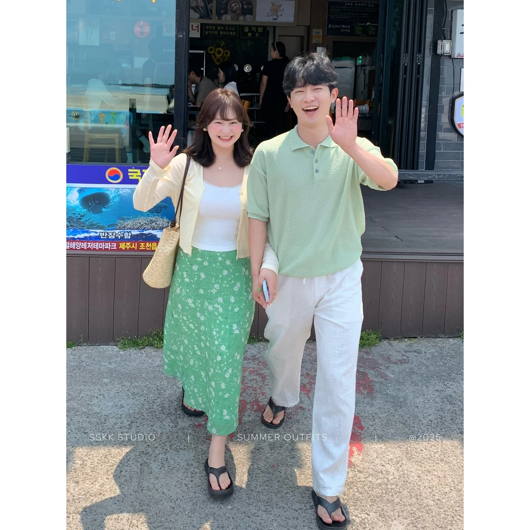 KMZY/KMZY山_山【半夏山茶】微胖韩版森系甜美高腰碎花印花半身裙女