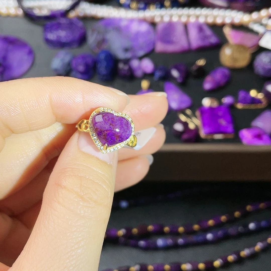 苏纪石（舒俱来）戒指银S925镶嵌