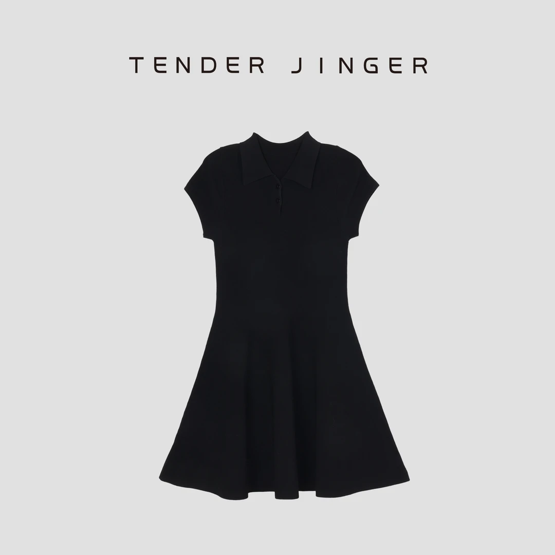 Tender Jinger【专柜】气质极简纯色修身收腰针织连衣裙T52SZZ80716
