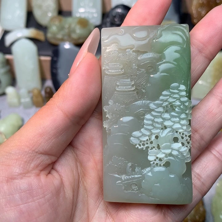 和田玉未镶嵌颈饰