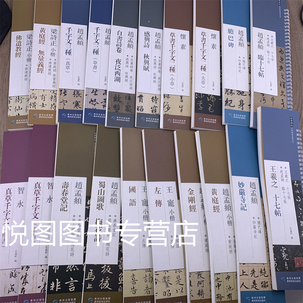 【可单选】近距离临摹字卡怀素大草小草赵孟頫颜真卿刘弘珪梁诗正