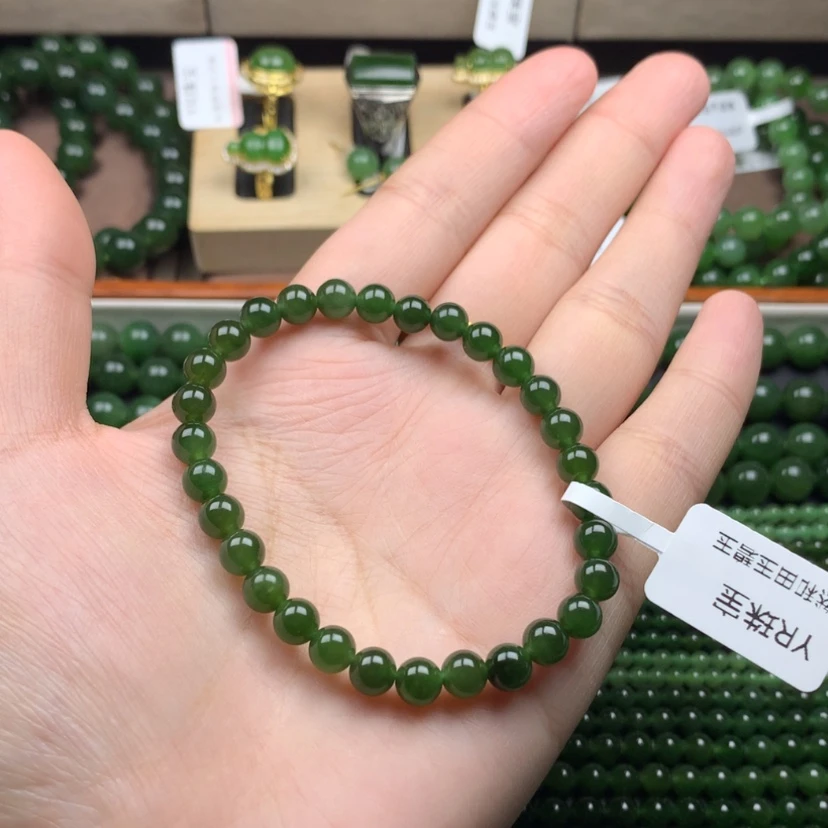 【闪购商品】和田玉（碧玉）手串未镶嵌6m m